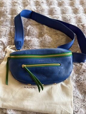 Hammitt Charles Avenue Blue Gold Hardware